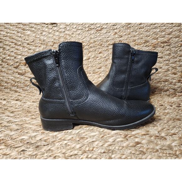 VERY VOLATILE Women's 7 Black Western Ankle Biker Boots Zip-Up - Picture 6 of 10